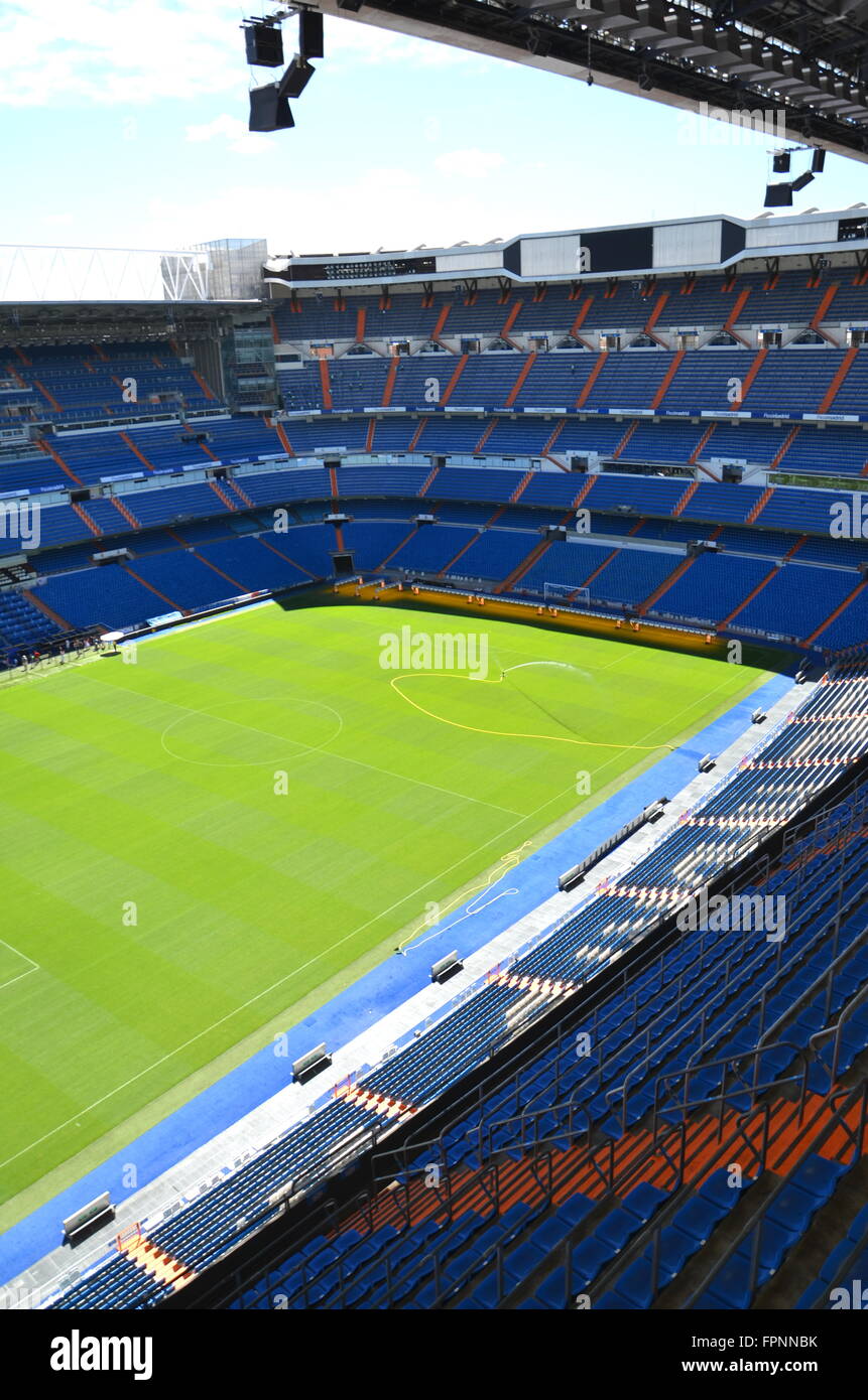 Stadio Santiago Bernabeu del Real Madrid Foto Stock