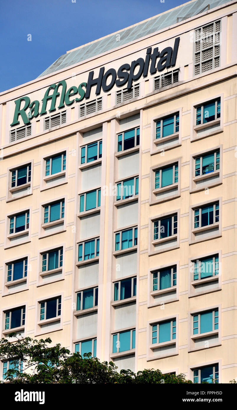 Raffles hospital di Singapore Foto Stock