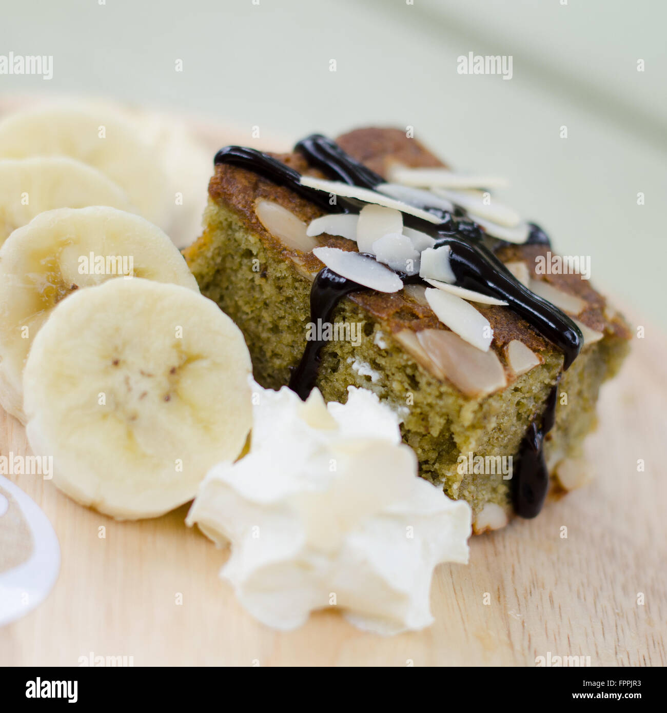 Torta brownie al cioccolato Foto Stock