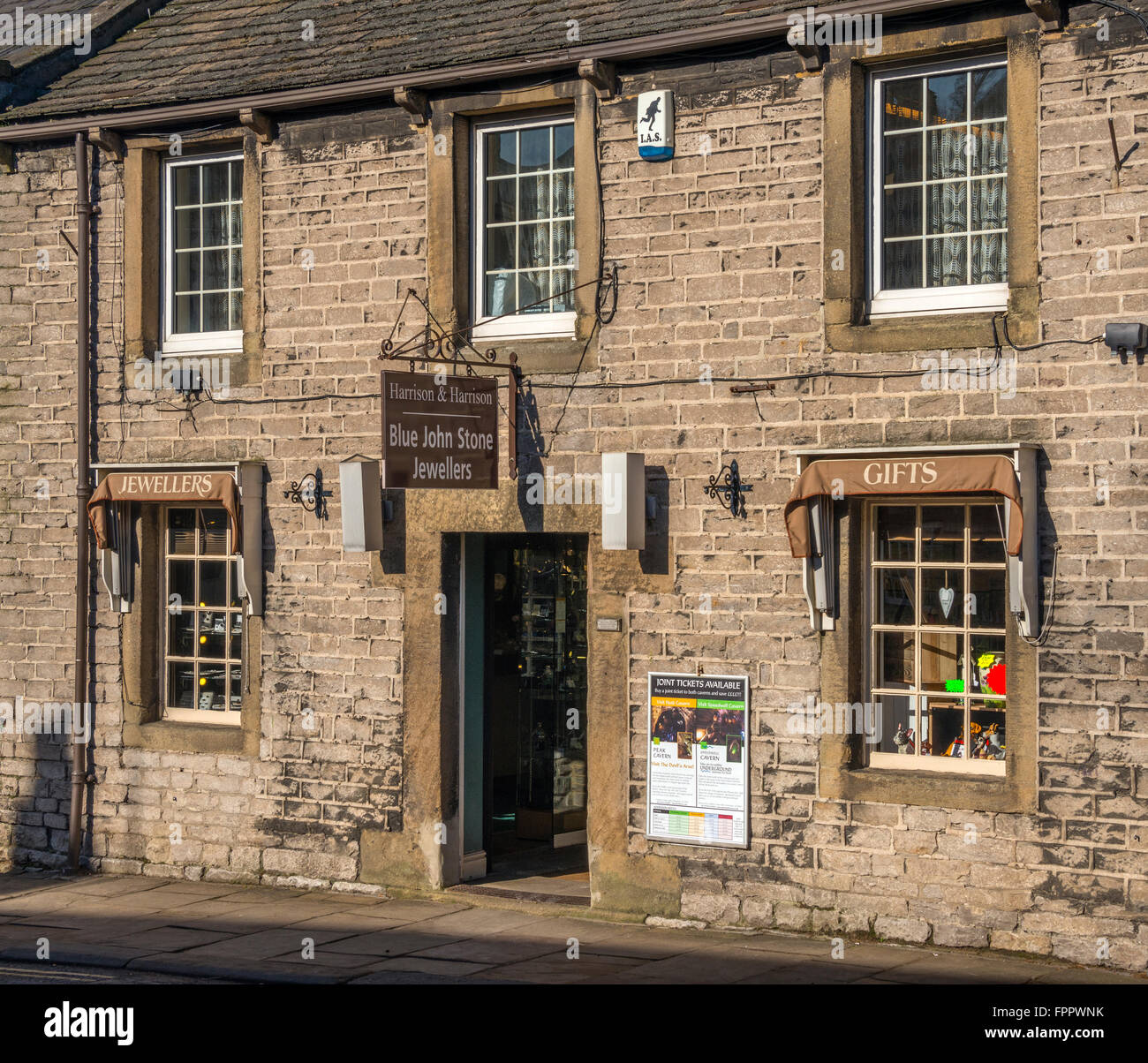 Harrison & Harrison, Blue John shop, Castleton, Derbyshire Foto Stock