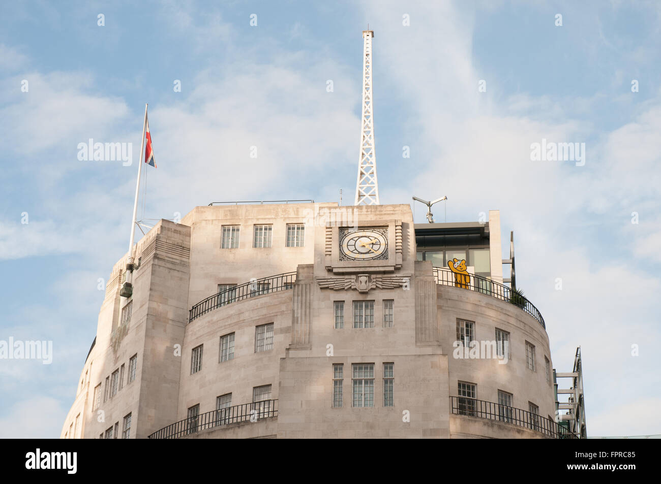 Britannica BBC Broadcasting House Portland Place London REGNO UNITO Foto Stock