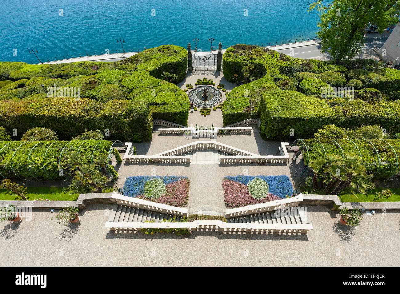Giardino botanico di Villa Carlotta a Tremezzo, Lago di Como, Lombardia, Italia Foto Stock