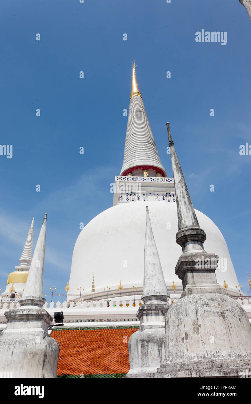 Chedi principale di Wat Phra Mahathat Woramahawihan, Nakhon si Thammarat Foto Stock