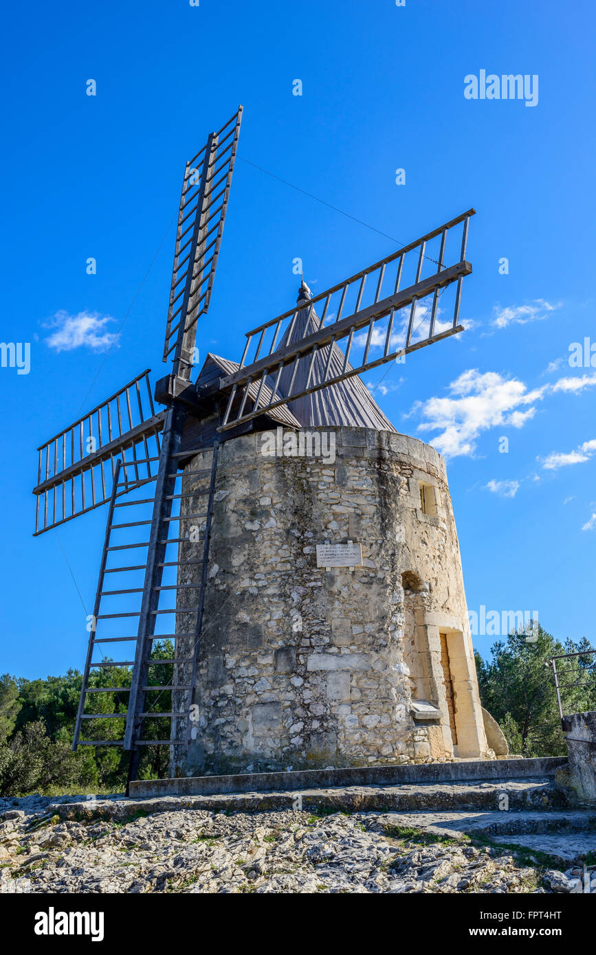 Moulin Alphonse Daudet, fontvieille , bouche du Rhone paca,Francia 13 Foto Stock