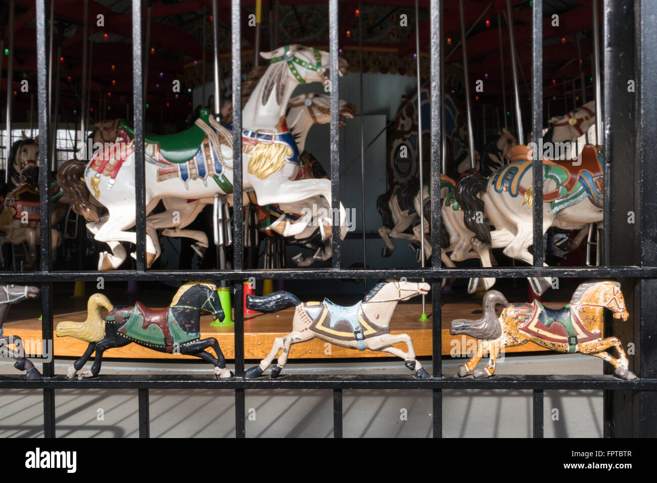 Giostra nel Central Park di New York Foto Stock