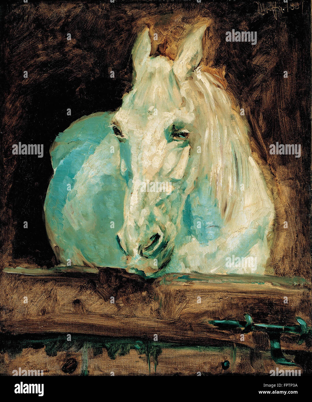 Henri Toulouse Lautrec - Il Cavallo Bianco Gazelle - 1881 Foto Stock