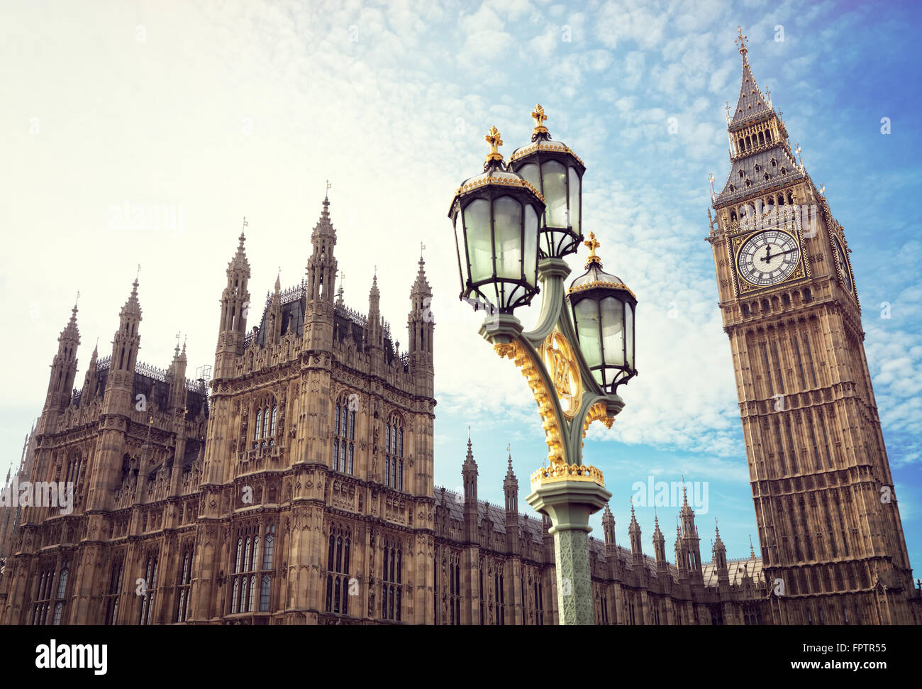 Il Big Ben e il parlamento a Londra Foto Stock