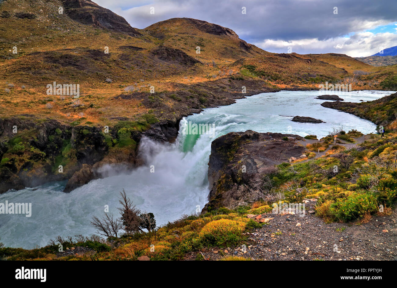 'Salto Grande', Parco Nazionale Torres del Paine, Cile Foto Stock
