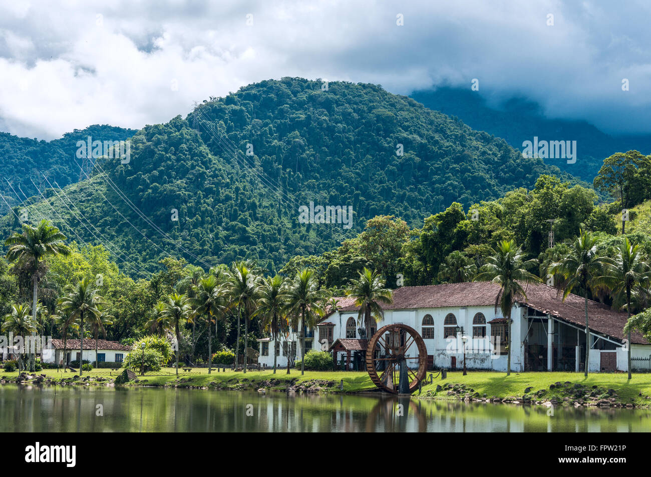 Vecchia fattoria di campagna (fazenda) nello stato di Rio de Janeiro, Brasile Foto Stock