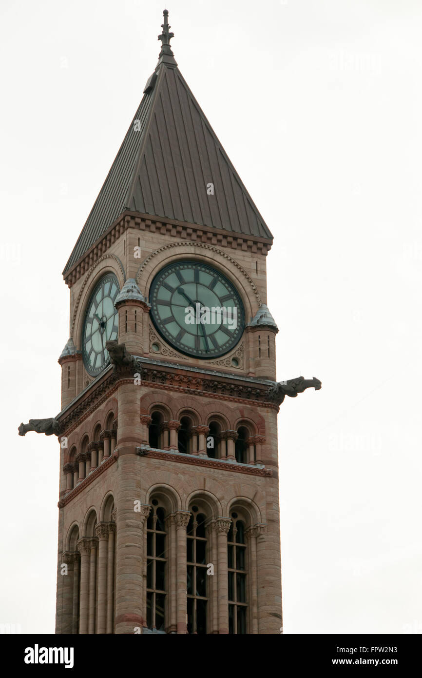 Il vecchio Municipio Tower - Toronto - Canada Foto Stock