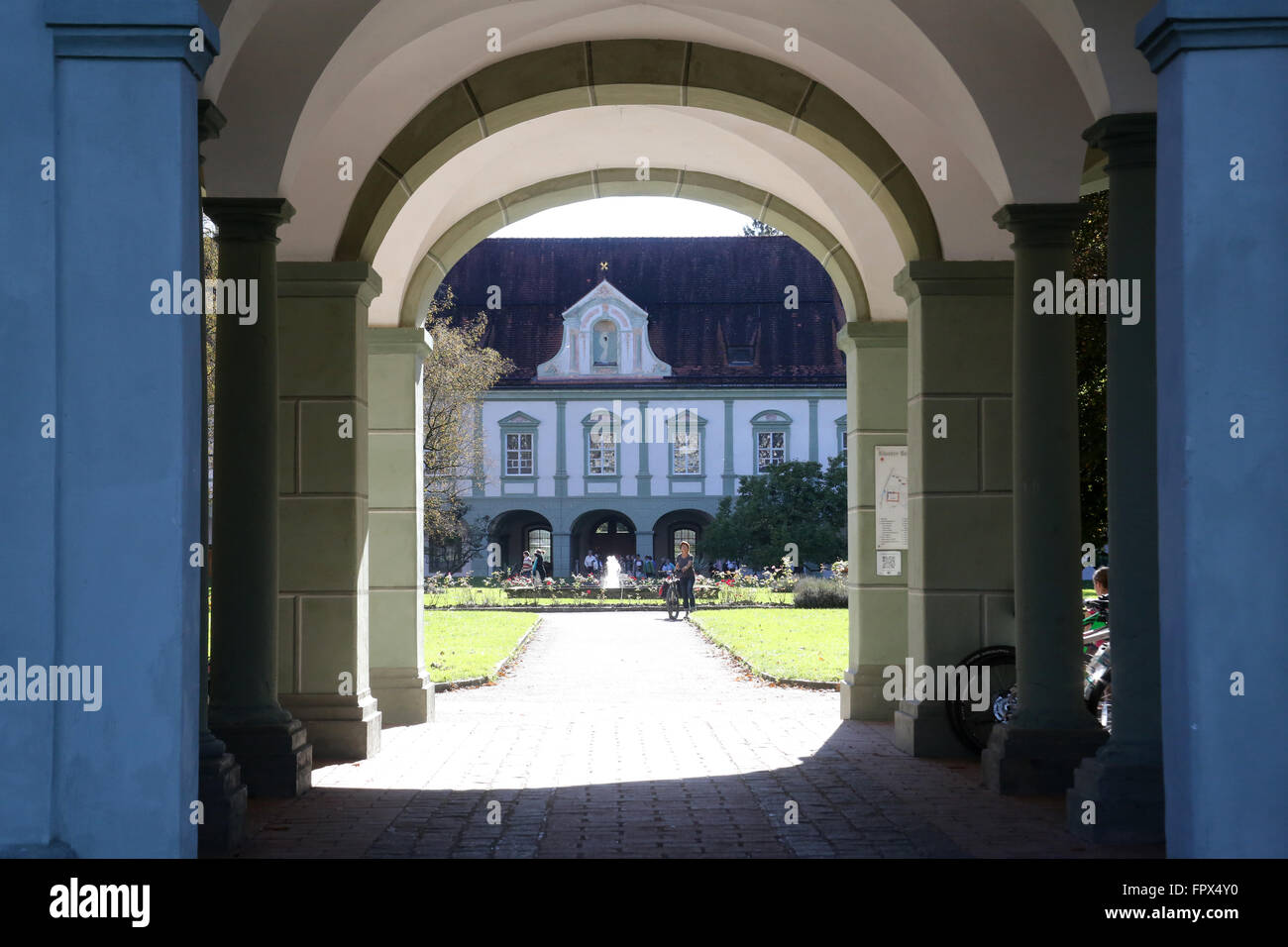Famosa abbazia di Benediktbeuern, Germania il 19 ottobre 2014. Foto Stock