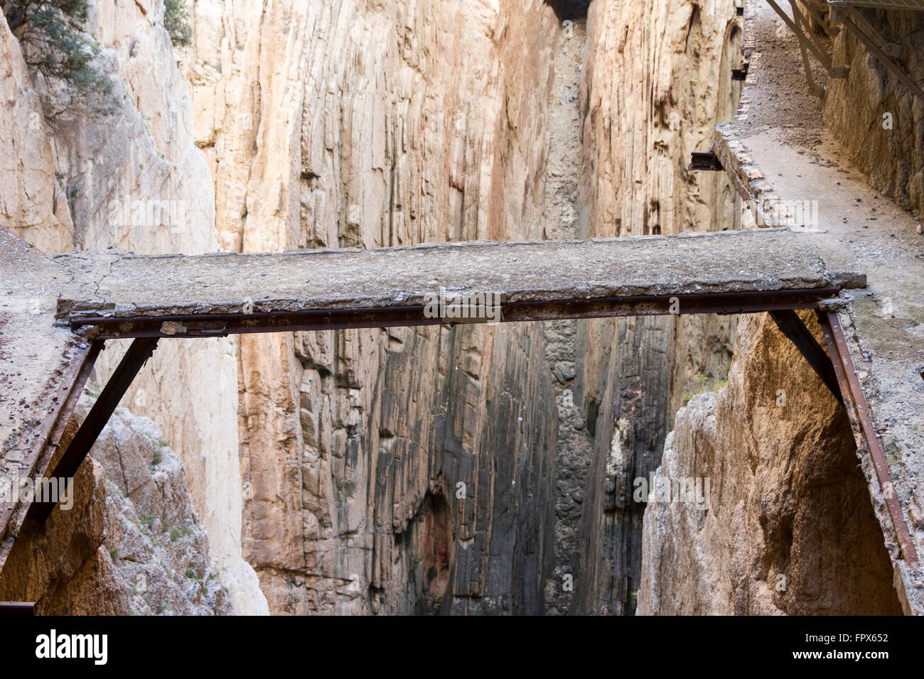 Il vecchio percorso del Caminito del Rey Foto stock - Alamy