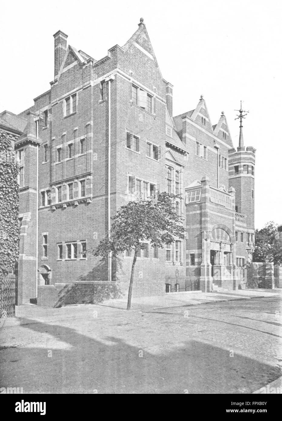 WORCESTER: Victoria Inst, scienza scuola Sansome, antica stampa c1900 Foto Stock