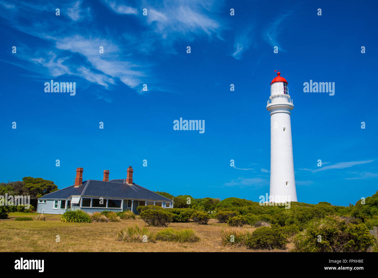 Faro rosso Foto Stock