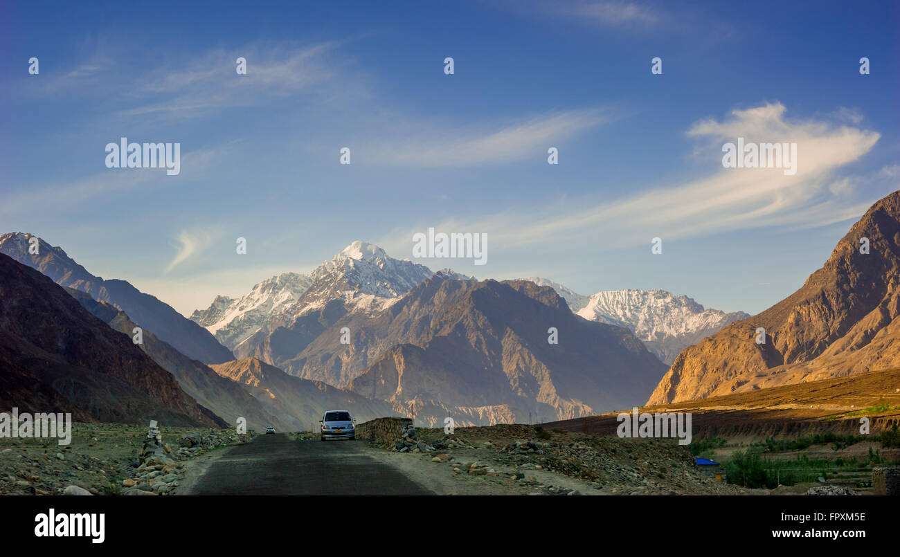 Autostrada del Karakorum in Pakistan Foto Stock