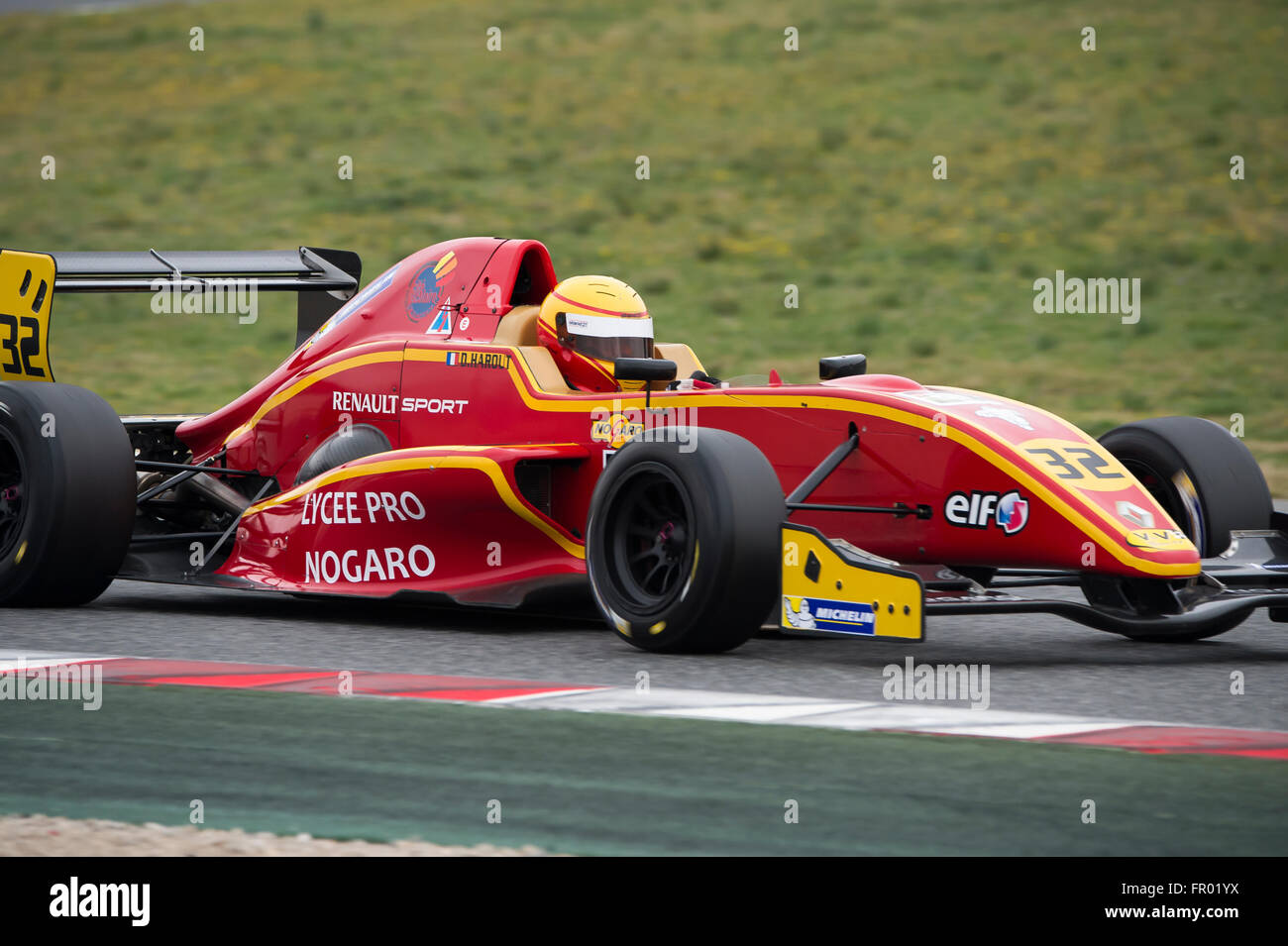 Montmelo, Spagna. Xix Mar, 2016. Autista Daniel Harout. Challenge formula. V de V serie endurance. Montmelo, Spagna. Marzo 19, 2016 Credit: Miguel Aguirre Sánchez/Alamy Live News Foto Stock