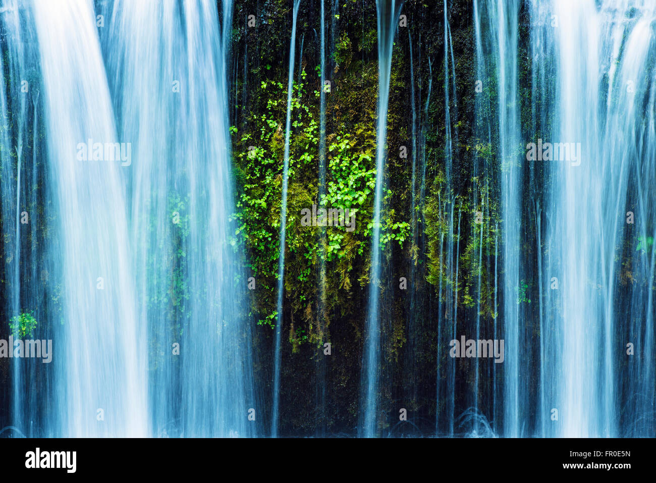 Cascata Shiroitonotaki dettaglio. Karuizawa, Giappone Foto Stock
