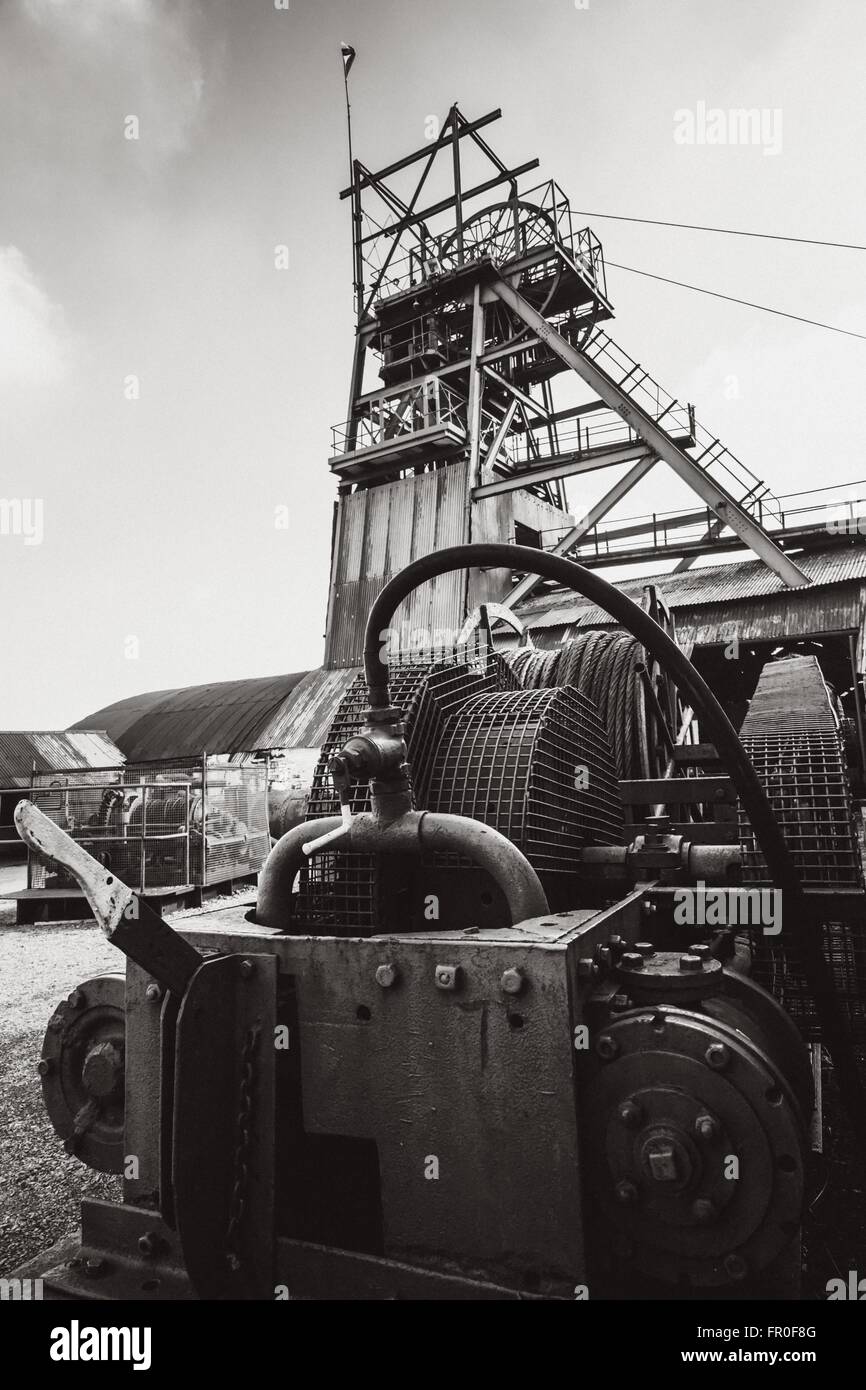 Fotografie scattate al Big Pit National Coal Museum Museum · Blaenavon, Torfaen Foto Stock