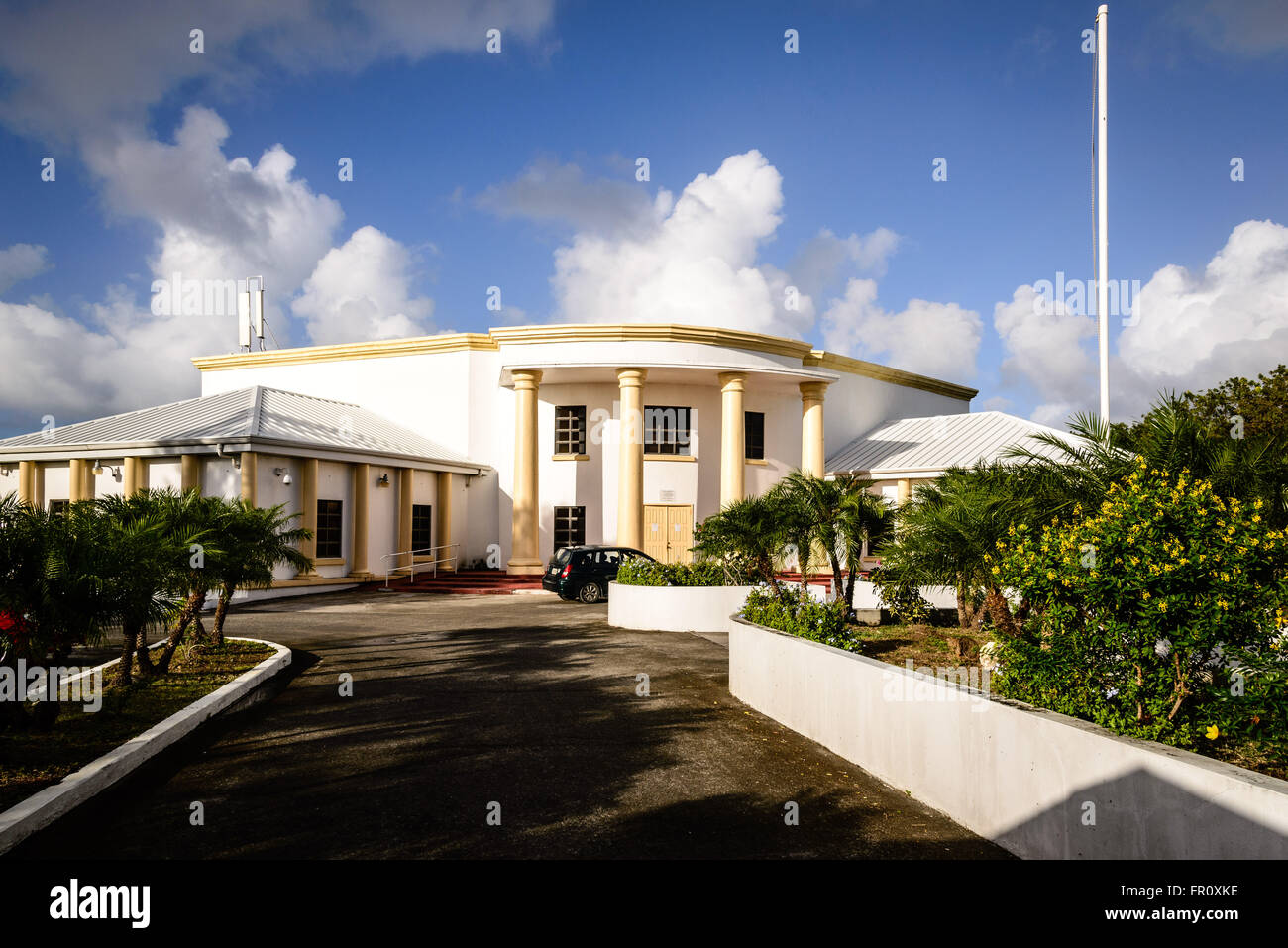 Il Palazzo del Parlamento, il Parlamento Antigua & Government Complex, Queen Elizabeth Highway, St. John's, Antigua Foto Stock