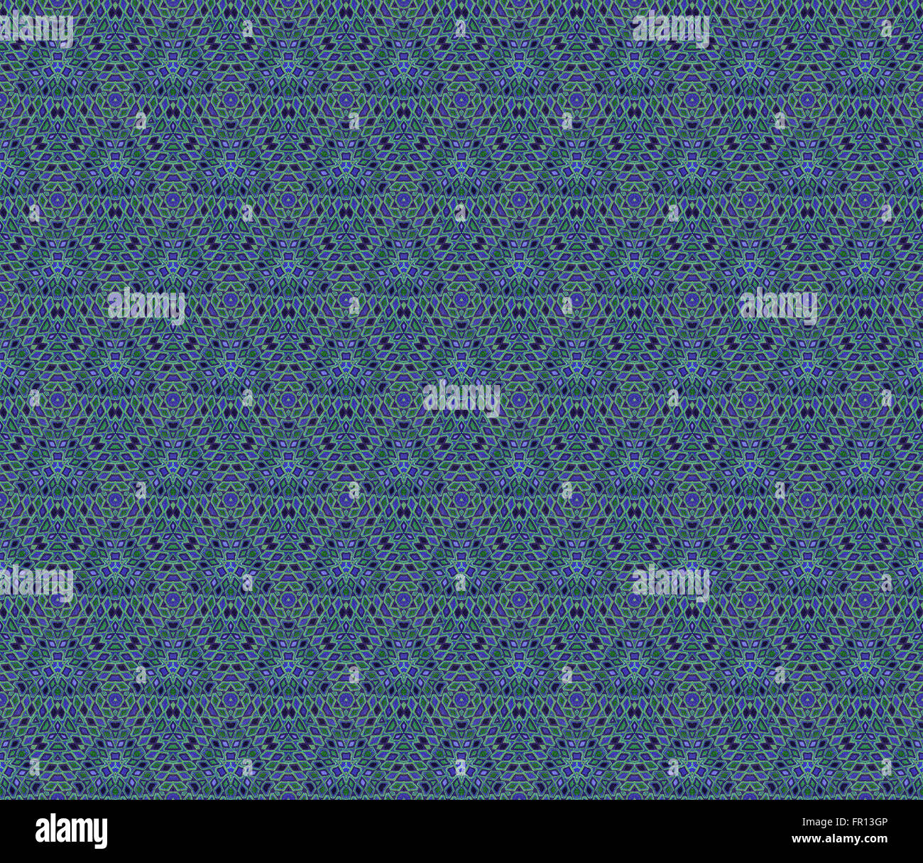 Sfondo astratto caleidoscopio o infinite pattern per carta da parati. Foto Stock