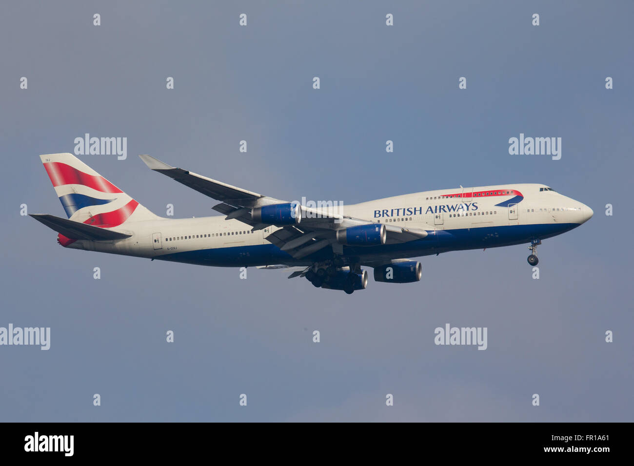 British Airways Boeing 747 Jet Foto Stock