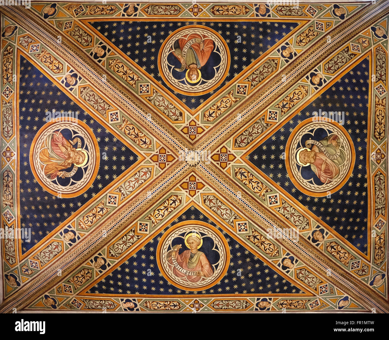 Affresco sul soffitto della Cattedrale di San Martino a Lucca, Italia, il 06 giugno, 2015 Foto Stock