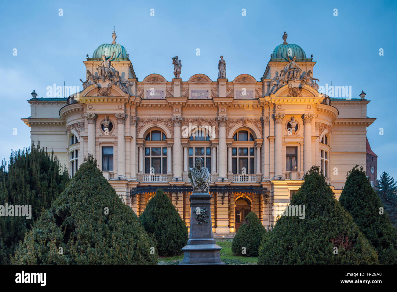 Serata a teatro Slowacki di Cracovia, in Polonia. Foto Stock