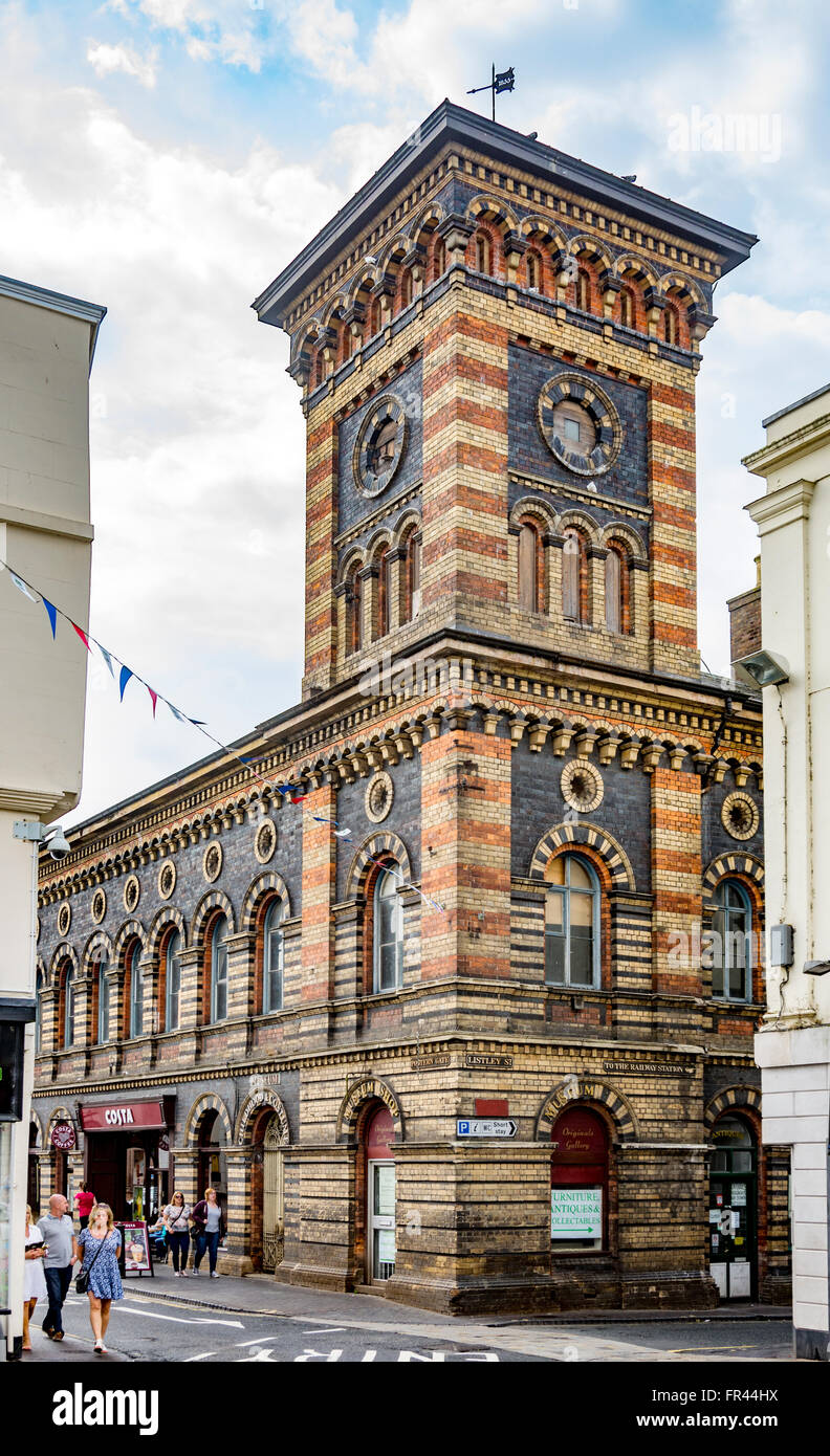 Il nuovo edificio di mercato (1855), High Street, Bridgnorth, Shropshire, Inghilterra, Regno Unito Foto Stock