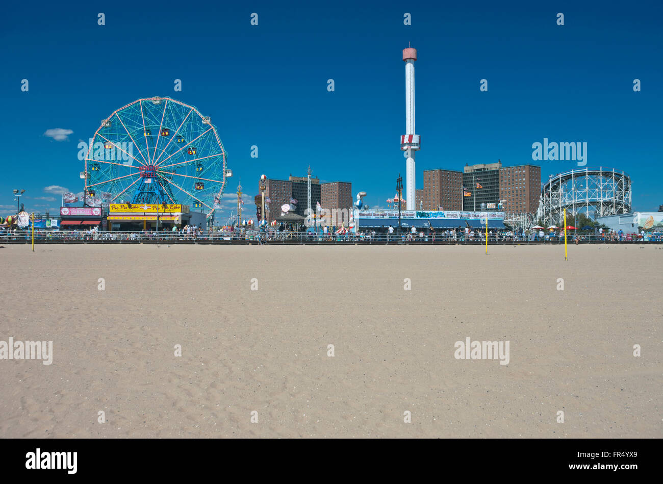 SKYLINE Coney Island parchi di divertimenti di BROOKLYN NEW YORK CITY USA Foto Stock