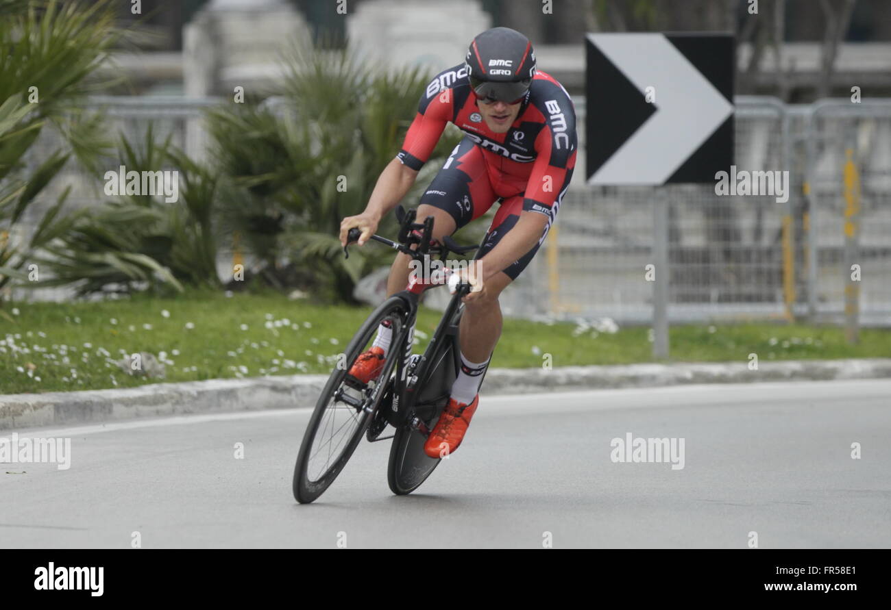 San Benedetto del Tronto. Jean Pierre Drucker quando CLM a San Benedetto del Tronto deTirreno - Adriatico 2016 © Laurent Lairys / Foto Stock