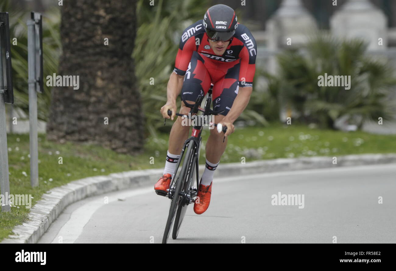 San Benedetto del Tronto. Jean Pierre Drucker quando CLM a San Benedetto del Tronto deTirreno - Adriatico 2016 © Laurent Lairys / Foto Stock