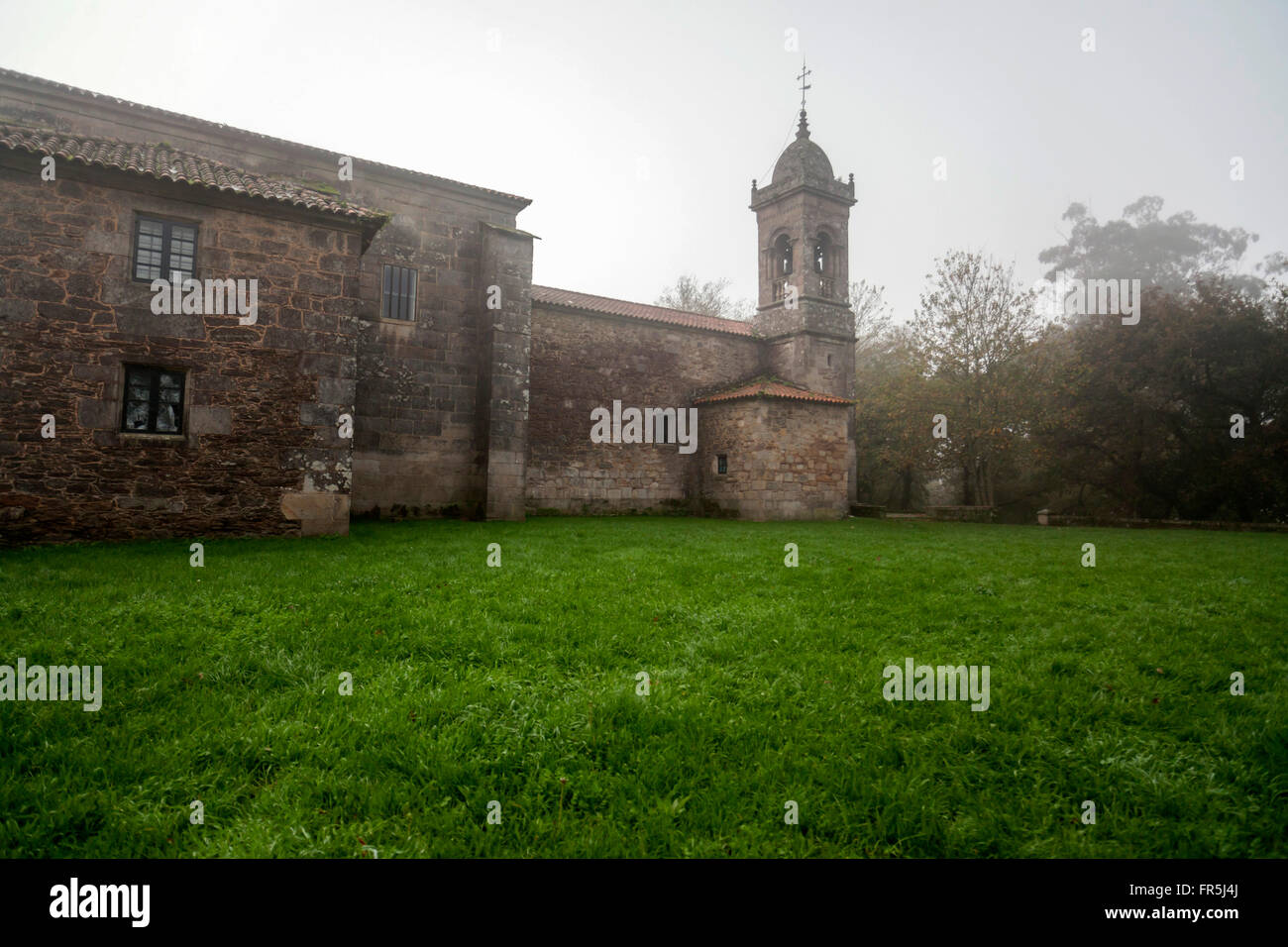 Chiesa di Santa Susana. Parque de la Alameda. Santiago de Compostela. Foto Stock