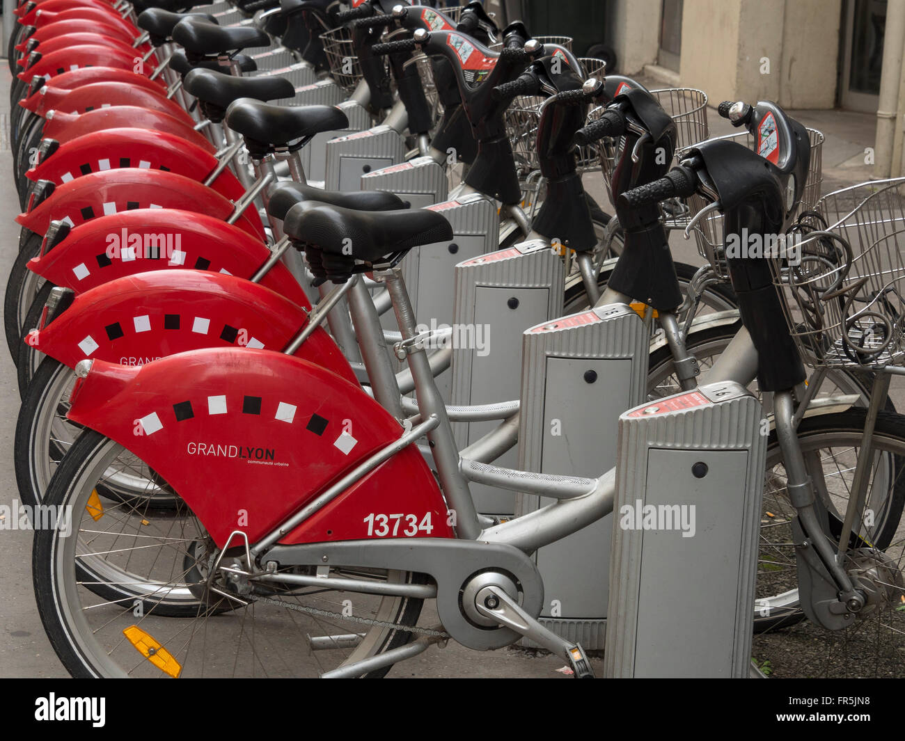 Vélo"v GRANDLYON stazioni Foto Stock