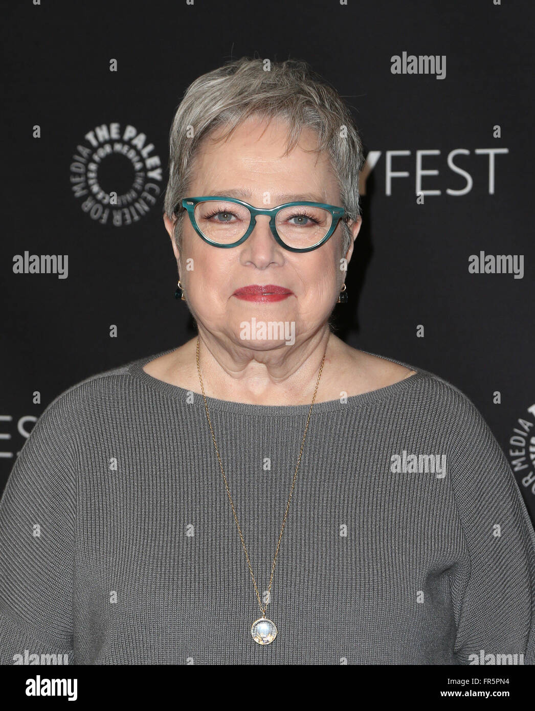 Hollywood, CA, Stati Uniti d'America. 20 Mar, 2016. 20 Marzo 2015 - Hollywood, Kathy Bates. Il Paley Center per la media annuale xxxiii PaleyFest di Los Angeles - La notte di chiusura presentazione: ''American orrore storia: Hotel'" tenutasi presso il Teatro Dolby. Photo credit: F.Sadou/AdMedia Credito: F.Sadou/AdMedia/ZUMA filo/Alamy Live News Foto Stock