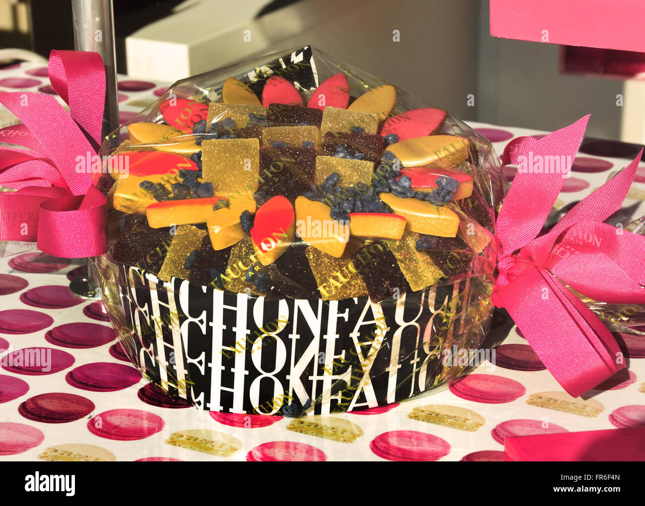 Fauchon Francia Paris lusso negozio alimentari prelibatezze Place de Madeleine Foto Stock