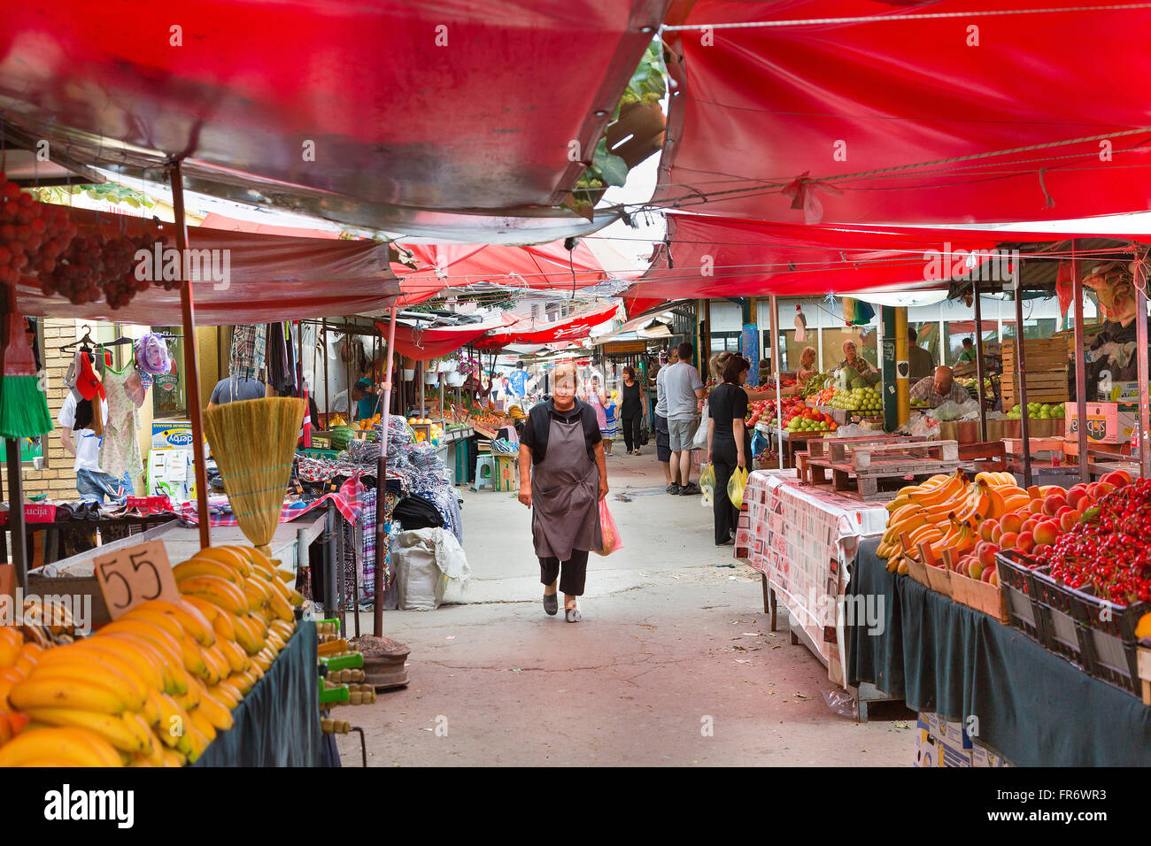 Repubblica di Macedonia, Bitola, il centro della città, il Vecchio Bazar Foto Stock