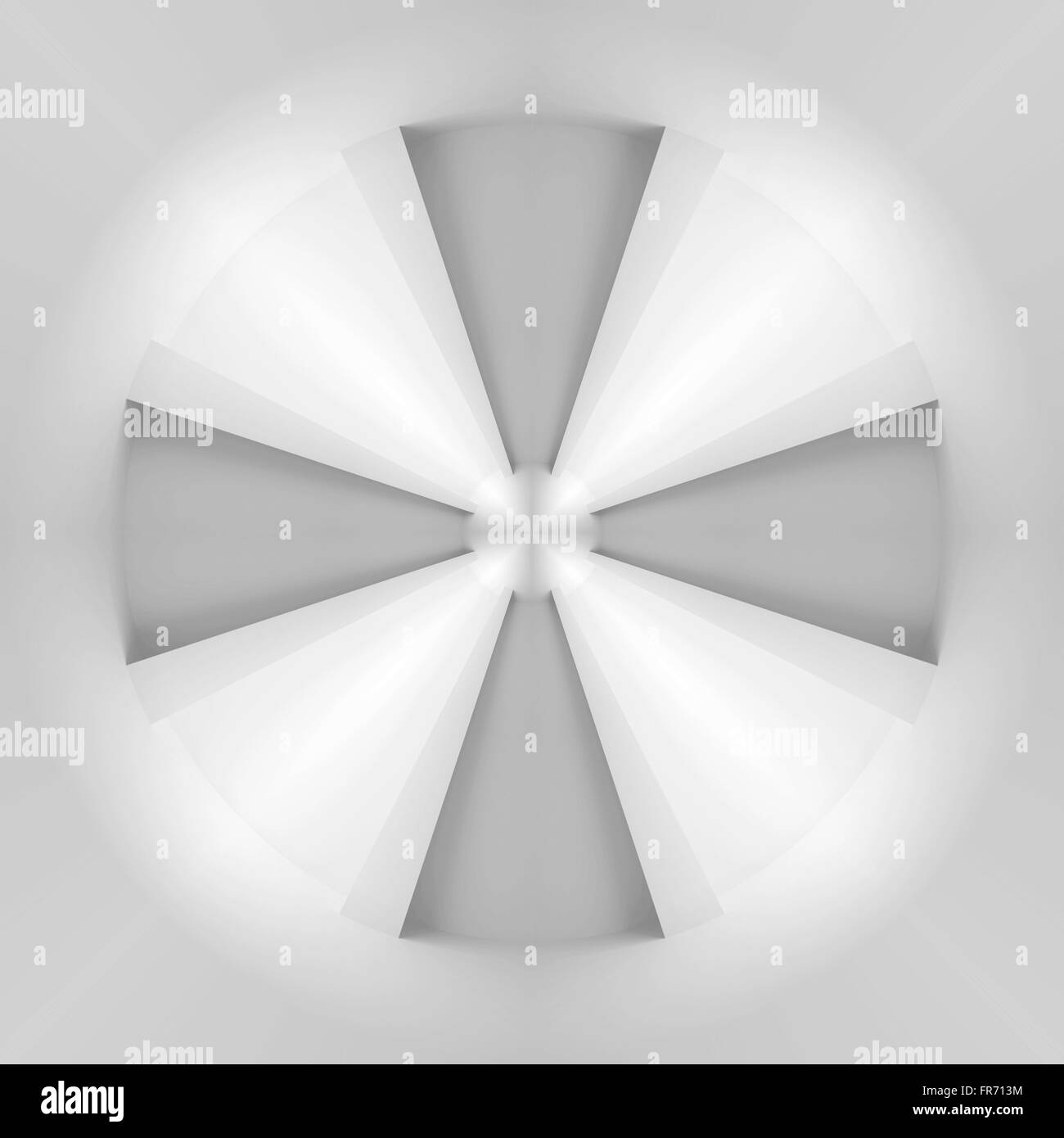Abstract bianco sullo sfondo di propulsione pattern. 3d illustrazione Foto Stock