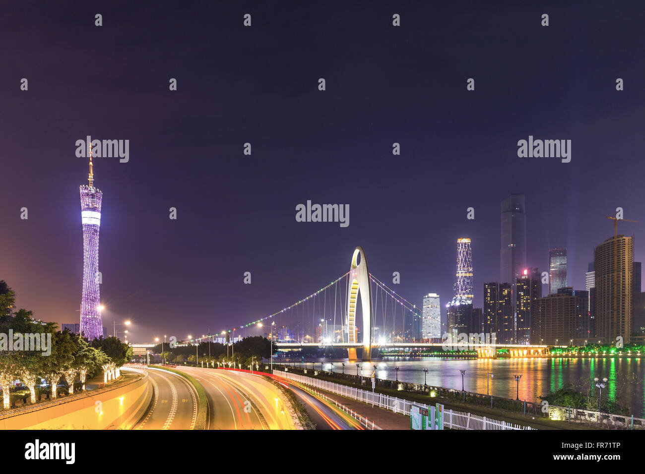 Città di Guangzhou scena Foto Stock