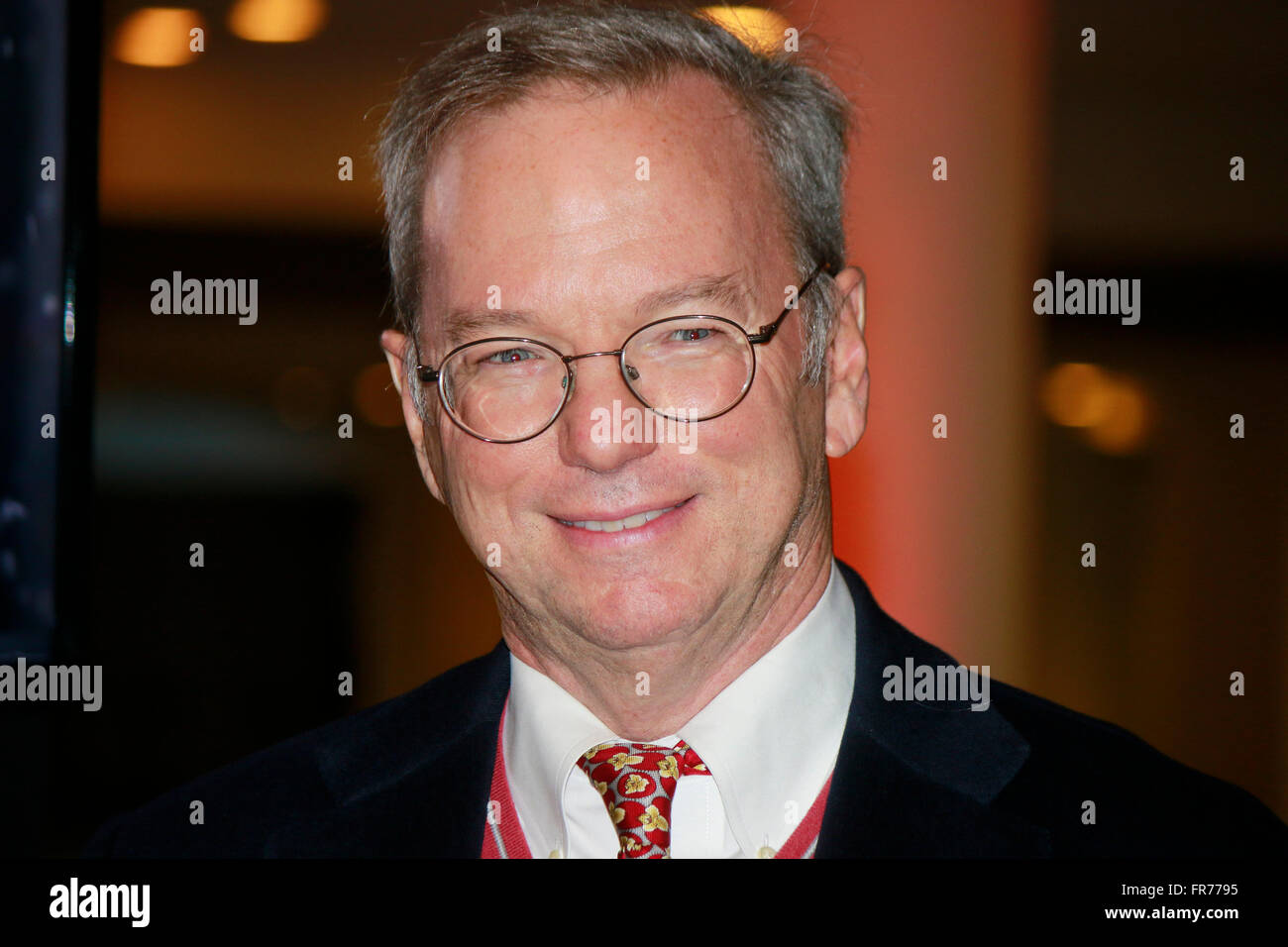 Eric Schmidt (Google, Alphabet Manager) - Vorstellung der Kooperation zwischen den Berliner Philharmonikern und dem Cultu Google Foto Stock
