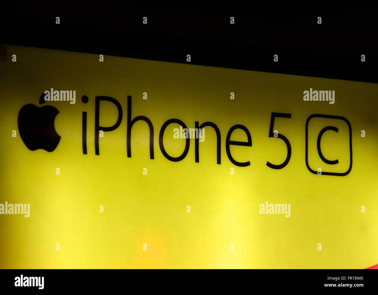 Markenname: "Apple Iphone 5c', Berlino. Foto Stock