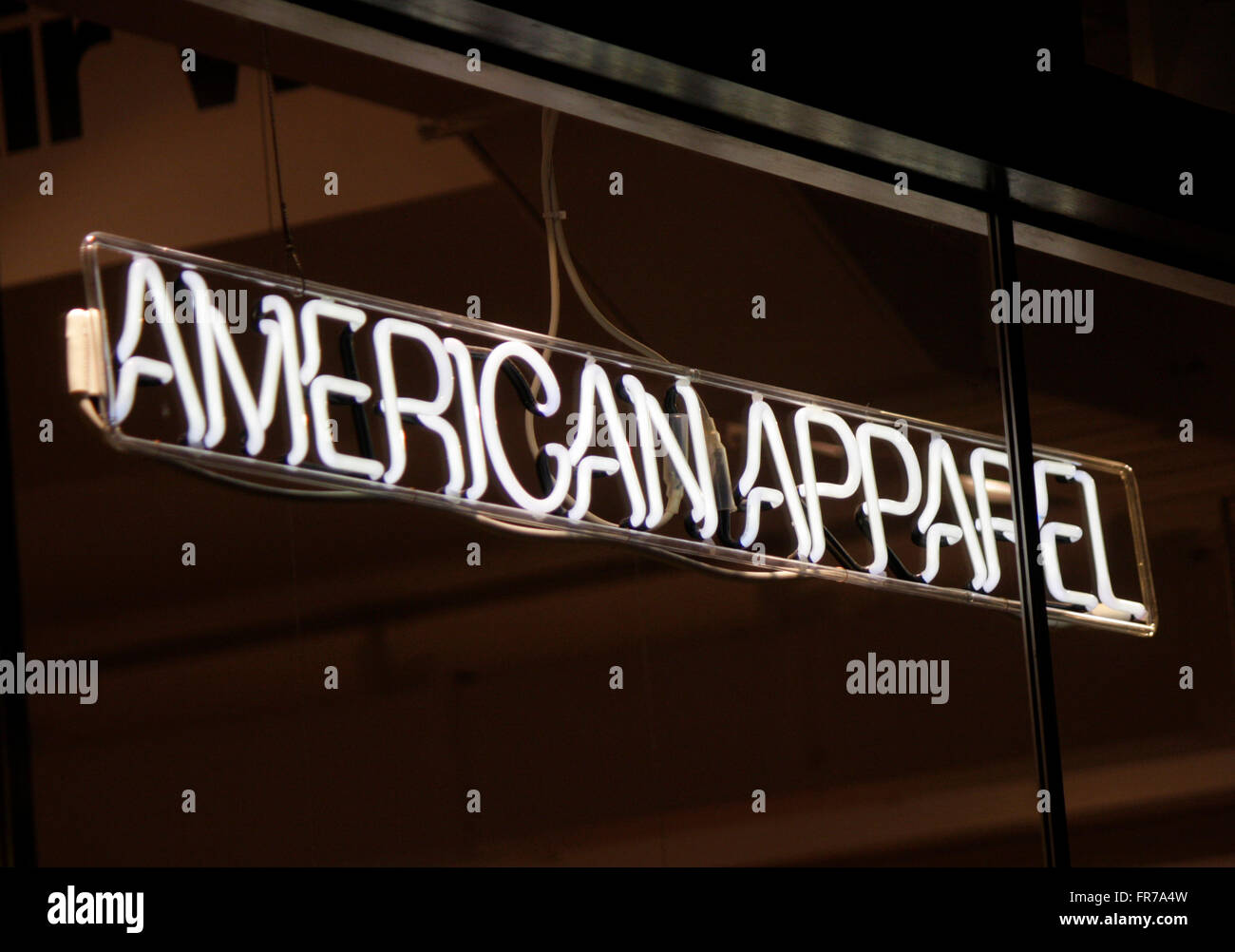 Markenname: 'American Apparel', Berlino. Foto Stock