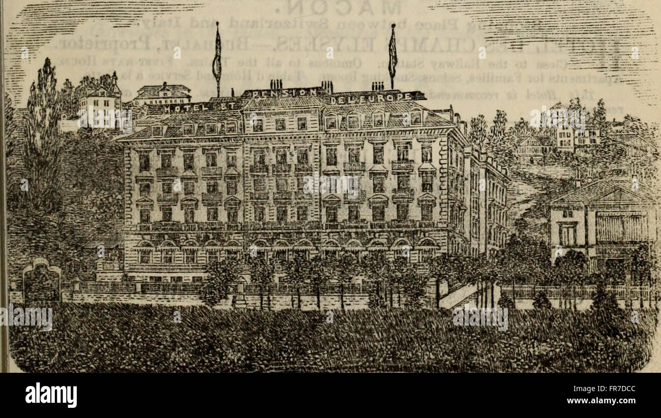 Libretto di istruzioni per i viaggiatori nel Nord Italia - comprendente Torino, Milano, Pavia, Cremona laghi italiani, Bergamo, Brescia, Verona, Mantova, Vicenza, Padova, Venezia, Ferrara, Bologna, Ravenna, Rimini, Foto Stock