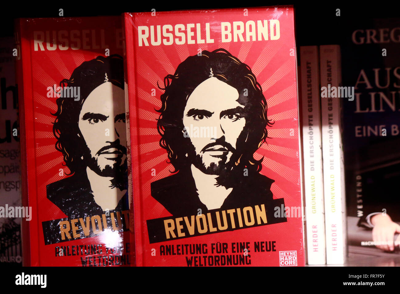 Buchcover 'Russel Brand", Berlino. Foto Stock