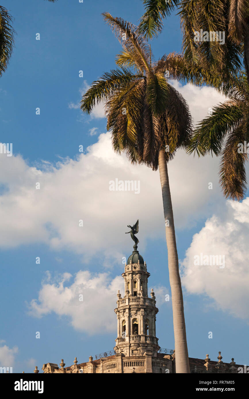 Gran teatro Teatro Nazionale, la casa della Nazionale Cubana Ballet, a l'Avana, Cuba, West Indies, dei Caraibi e America centrale Foto Stock