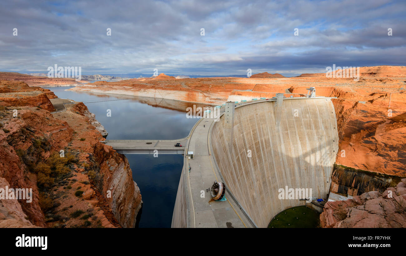 Diga di Glen Canyon Foto Stock
