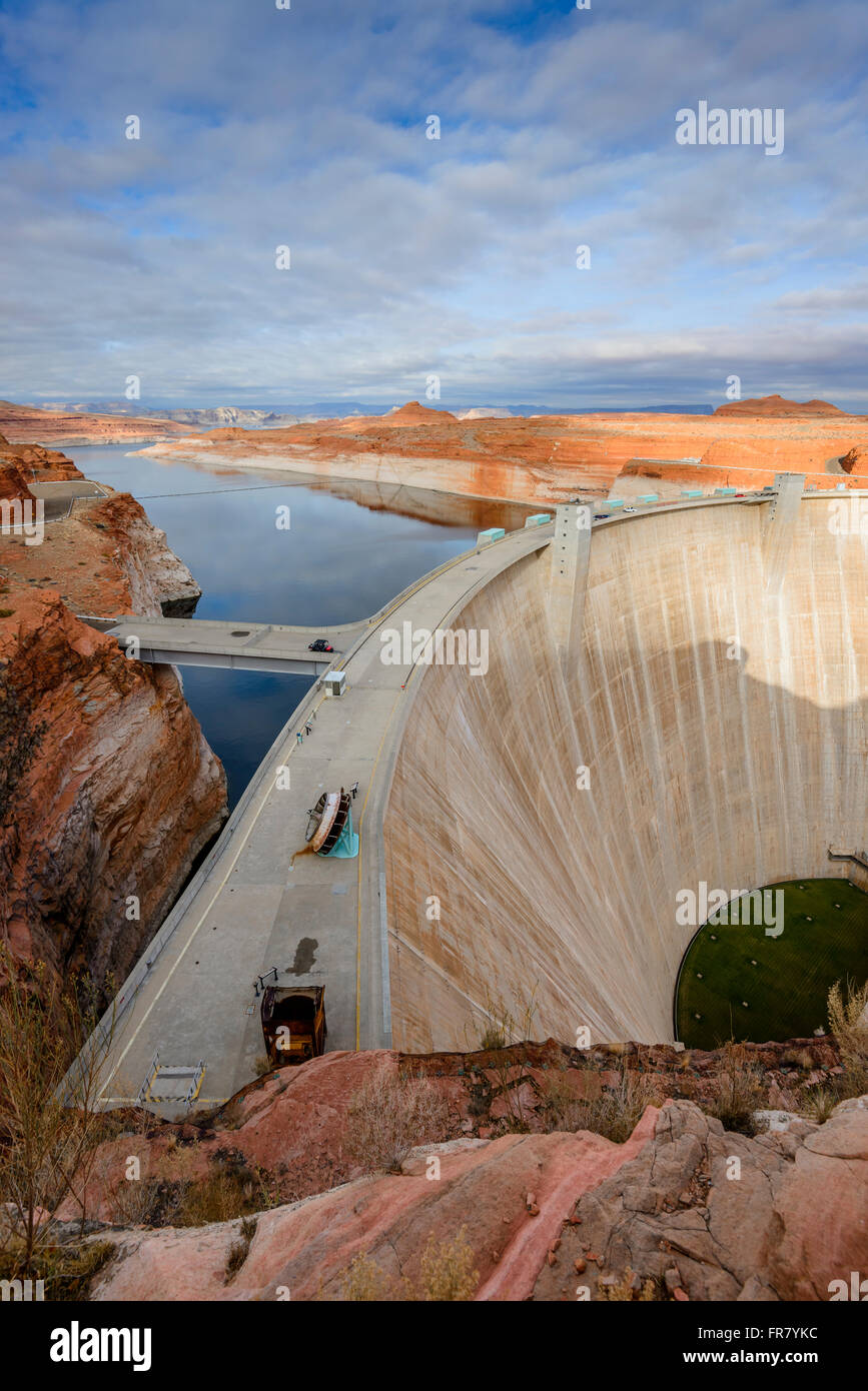 Diga di Glen Canyon Foto Stock