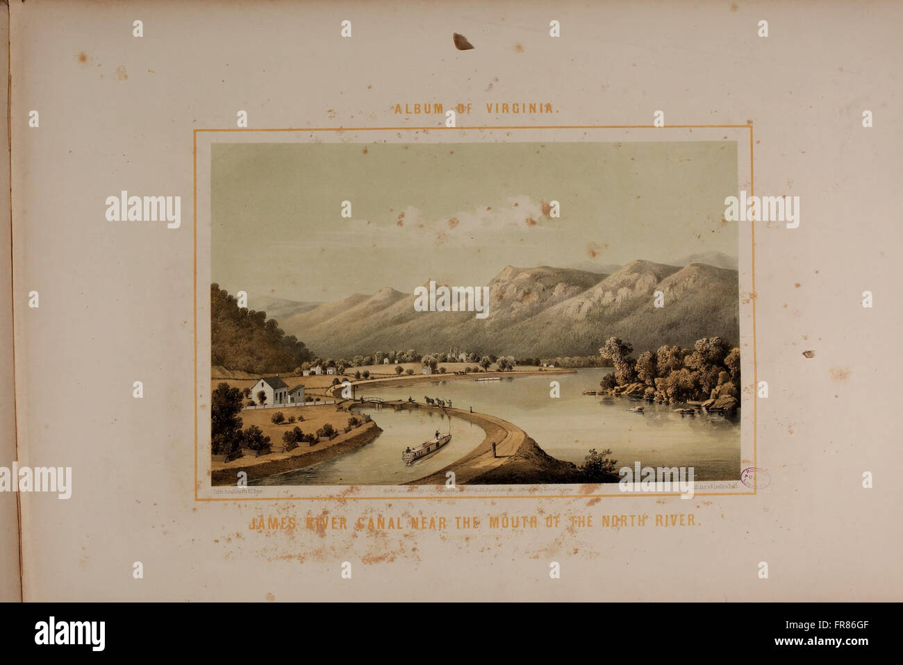 The 1858 album of Virginia presenta una serie di immagini e descrizioni che catturano i paesaggi, l'architettura e le persone dello stato. Fornisce uno sguardo storico alla cultura e alla geografia della Virginia durante il XIX secolo. Foto Stock