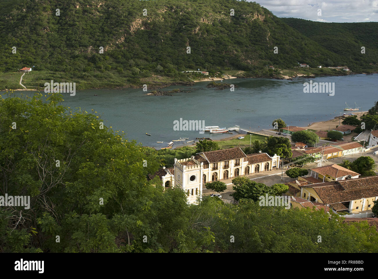 Vecchia stazione ferroviaria della città di Piranhas - Corrente Casa della Cultura e il Museo backlands Foto Stock