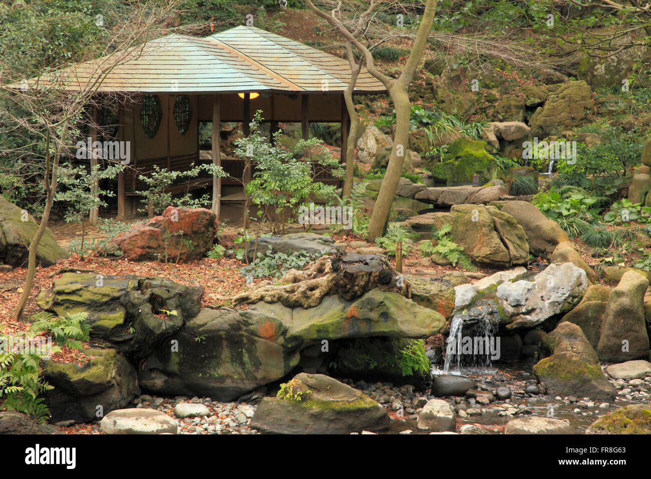 Giappone, Tokyo, giardino Rikugien, Foto Stock