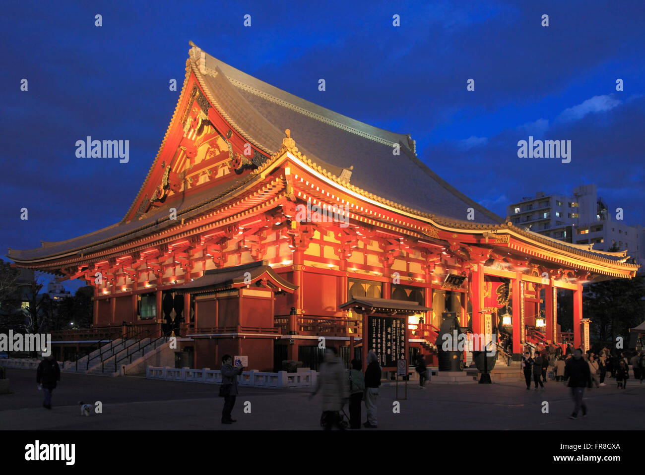 Giappone, Tokyo, Asakusa, il Tempio di Sensoji, Foto Stock